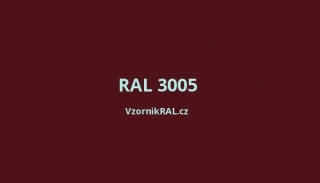 Střešní panel H6 š.535 PE max prolisy lesk 0,5 mm červená